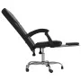 Silla de oficina reclinable cuero sintético negro de vidaXL, Sillas de oficina - Ref: Foro24-349619, Precio: 110,47 €, Descue...