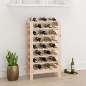 Botellero madera maciza de pino 61,5x30x107,5 cm de vidaXL, Botelleros - Ref: Foro24-822541, Precio: 94,05 €, Descuento: %