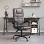 Silla de oficina reclinable masaje cuero sintético gris de vidaXL, Sillas de oficina - Ref: Foro24-349669, Precio: 113,07 €, ...