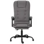 Silla de oficina reclinable masaje cuero sintético gris de vidaXL, Sillas de oficina - Ref: Foro24-349669, Precio: 111,67 €, ...