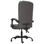 Silla de oficina reclinable masaje cuero sintético gris de vidaXL, Sillas de oficina - Ref: Foro24-349669, Precio: 111,67 €, ...