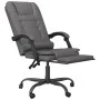 Silla de oficina reclinable masaje cuero sintético gris de vidaXL, Sillas de oficina - Ref: Foro24-349669, Precio: 111,67 €, ...