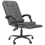 Silla de oficina reclinable masaje cuero sintético gris de vidaXL, Sillas de oficina - Ref: Foro24-349669, Precio: 113,07 €, ...
