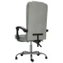 Silla de oficina reclinable con masaje terciopelo gris claro de vidaXL, Sillas de oficina - Ref: Foro24-349664, Precio: 115,6...