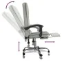 Silla de oficina reclinable con masaje terciopelo gris claro de vidaXL, Sillas de oficina - Ref: Foro24-349664, Precio: 115,6...