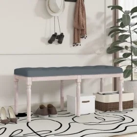 Dark gray velvet bench 110x40x49 cm by vidaXL, Banks - Ref: Foro24-344454, Price: 79,24 €, Discount: %