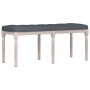 Banco de terciopelo gris oscuro 110x40x49 cm de vidaXL, Bancos - Ref: Foro24-344454, Precio: 84,43 €, Descuento: %