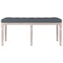 Banco de terciopelo gris oscuro 110x40x49 cm de vidaXL, Bancos - Ref: Foro24-344454, Precio: 84,43 €, Descuento: %