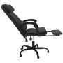 Silla de oficina reclinable cuero sintético negro de vidaXL, Sillas de oficina - Ref: Foro24-349733, Precio: 141,11 €, Descue...