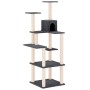 Rascador para gatos con postes de sisal gris oscuro 153 cm de vidaXL, Mobiliario para gatos - Ref: Foro24-171638, Precio: 52,...