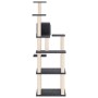 Rascador para gatos con postes de sisal gris oscuro 153 cm de vidaXL, Mobiliario para gatos - Ref: Foro24-171638, Precio: 52,...