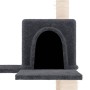 Rascador para gatos con postes de sisal gris oscuro 153 cm de vidaXL, Mobiliario para gatos - Ref: Foro24-171638, Precio: 52,...