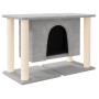 Rascador para gatos con postes de sisal gris claro 190 cm de vidaXL, Mobiliario para gatos - Ref: Foro24-171658, Precio: 57,9...