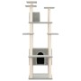 Rascador para gatos con postes de sisal gris claro 162 cm de vidaXL, Mobiliario para gatos - Ref: Foro24-171634, Precio: 59,3...