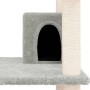 Rascador para gatos con postes de sisal gris claro 162 cm de vidaXL, Mobiliario para gatos - Ref: Foro24-171634, Precio: 59,3...