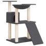 Rascador para gatos con postes de sisal gris oscuro 83 cm de vidaXL, Mobiliario para gatos - Ref: Foro24-171653, Precio: 51,9...