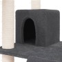 Rascador para gatos con postes de sisal gris oscuro 83 cm de vidaXL, Mobiliario para gatos - Ref: Foro24-171653, Precio: 51,9...