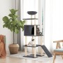 Rascador para gatos con postes de sisal gris oscuro 166 cm de vidaXL, Mobiliario para gatos - Ref: Foro24-171683, Precio: 83,...