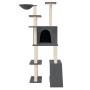 Rascador para gatos con postes de sisal gris oscuro 166 cm de vidaXL, Mobiliario para gatos - Ref: Foro24-171683, Precio: 83,...