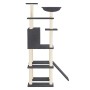 Rascador para gatos con postes de sisal gris oscuro 166 cm de vidaXL, Mobiliario para gatos - Ref: Foro24-171683, Precio: 83,...