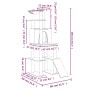 Rascador para gatos con postes de sisal gris oscuro 166 cm de vidaXL, Mobiliario para gatos - Ref: Foro24-171683, Precio: 83,...