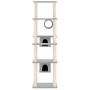 Rascador para gatos con postes de sisal gris claro 169 cm de vidaXL, Mobiliario para gatos - Ref: Foro24-171673, Precio: 114,...