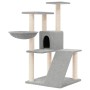 Rascador para gatos con postes de sisal gris claro 94 cm de vidaXL, Mobiliario para gatos - Ref: Foro24-171703, Precio: 49,97...