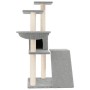 Rascador para gatos con postes de sisal gris claro 94 cm de vidaXL, Mobiliario para gatos - Ref: Foro24-171703, Precio: 49,97...
