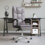 Silla de oficina reclinable cuero sintético gris de vidaXL, Sillas de oficina - Ref: Foro24-349755, Precio: 94,28 €, Descuent...