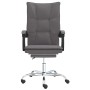 Silla de oficina reclinable cuero sintético gris de vidaXL, Sillas de oficina - Ref: Foro24-349755, Precio: 94,28 €, Descuent...