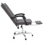Silla de oficina reclinable cuero sintético gris de vidaXL, Sillas de oficina - Ref: Foro24-349755, Precio: 94,28 €, Descuent...