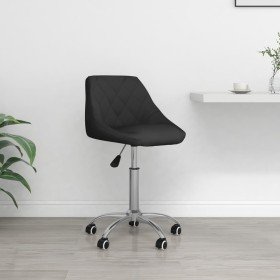 Silla de oficina giratoria de cuero sintético negro en Sillas de oficina | Comprar online en Foru.es