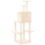 Rascador para gatos con postes de sisal color crema 144,5 cm de vidaXL, Mobiliario para gatos - Ref: Foro24-171630, Precio: 6...