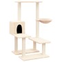 Rascador para gatos con postes de sisal color crema 94,5 cm de vidaXL, Mobiliario para gatos - Ref: Foro24-171639, Precio: 45...