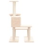 Rascador para gatos con postes de sisal color crema 94,5 cm de vidaXL, Mobiliario para gatos - Ref: Foro24-171639, Precio: 45...