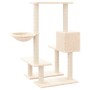 Rascador para gatos con postes de sisal color crema 94,5 cm de vidaXL, Mobiliario para gatos - Ref: Foro24-171639, Precio: 45...