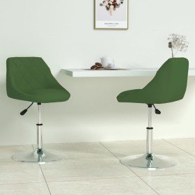 Sillas de comedor giratorias 2 unidades terciopelo verde oscuro en Sillas de comedor | Comprar online en Foru.es