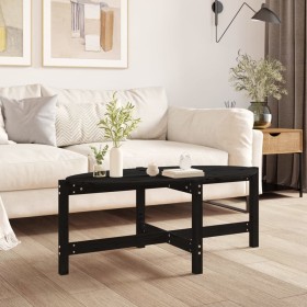 Mesa de centro de madera maciza de pino negro 118x63x45 cm de vidaXL, Mesas de centro - Ref: Foro24-822321, Precio: 51,95 €, ...