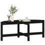 Mesa de centro de madera maciza de pino negro 118x63x45 cm de vidaXL, Mesas de centro - Ref: Foro24-822321, Precio: 51,95 €, ...