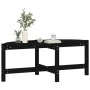 Mesa de centro de madera maciza de pino negro 118x63x45 cm de vidaXL, Mesas de centro - Ref: Foro24-822321, Precio: 51,95 €, ...