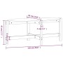 Mesa de centro de madera maciza de pino negro 118x63x45 cm de vidaXL, Mesas de centro - Ref: Foro24-822321, Precio: 51,95 €, ...