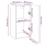 Muebles TV 4 uds madera contrachapada marrón roble 30,5x30x60cm de vidaXL, Muebles TV - Ref: Foro24-3120328, Precio: 95,65 €,...