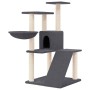 Rascador para gatos con postes de sisal gris oscuro 94 cm de vidaXL, Mobiliario para gatos - Ref: Foro24-171704, Precio: 53,4...