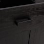 Zapatero de madera maciza de pino negro 75x40x110 cm de vidaXL, Zapateros y organizadores de calzado - Ref: Foro24-349934, Pr...