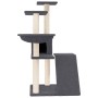 Rascador para gatos con postes de sisal gris oscuro 94 cm de vidaXL, Mobiliario para gatos - Ref: Foro24-171704, Precio: 53,4...