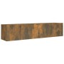 Set de muebles de TV 2 pzas madera contrachapada roble ahumado de vidaXL, Muebles TV - Ref: Foro24-3120278, Precio: 68,46 €, ...