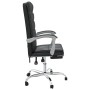 Silla de oficina reclinable cuero sintético negro de vidaXL, Sillas de oficina - Ref: Foro24-349653, Precio: 114,19 €, Descue...