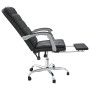 Silla de oficina reclinable cuero sintético negro de vidaXL, Sillas de oficina - Ref: Foro24-349653, Precio: 114,19 €, Descue...