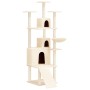 Rascador para gatos con postes de sisal crema 175 cm de vidaXL, Mobiliario para gatos - Ref: Foro24-171684, Precio: 91,71 €, ...