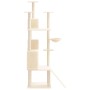 Rascador para gatos con postes de sisal crema 175 cm de vidaXL, Mobiliario para gatos - Ref: Foro24-171684, Precio: 91,71 €, ...